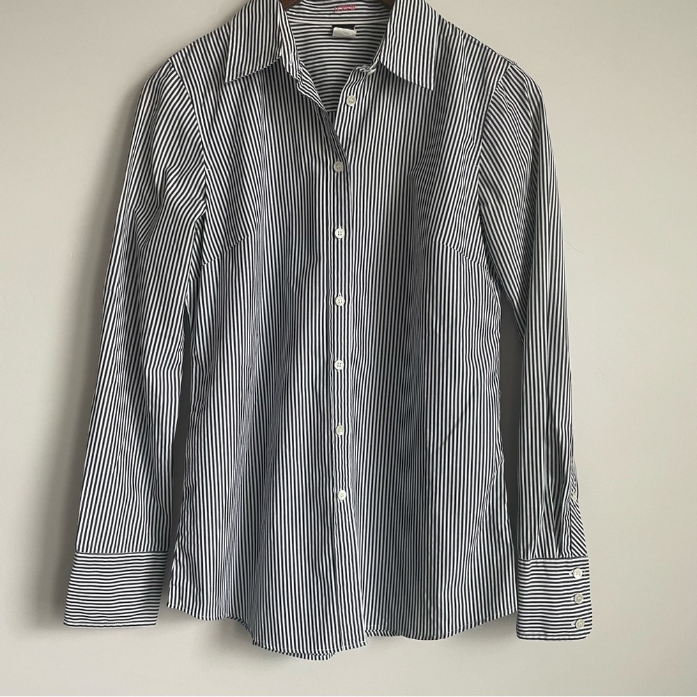 Jcrew button front stripe shirt